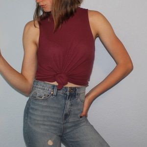 Maroon tank top